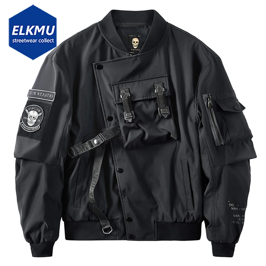Куртка-бомбер God of Death Мужская уличная одежда в стиле панк/хип-хоп куртка с