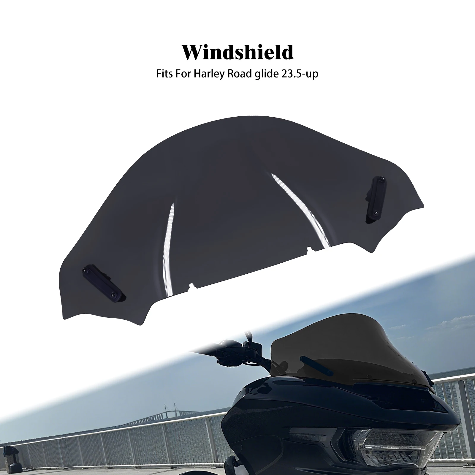 

Лобовое стекло мотоцикла, дефлекторы ветра, обтекатель ветрового стекла для Harley Touring Road Glide FLTRXSE FLTRX 2023-2025 FLTRXSTSE CVO