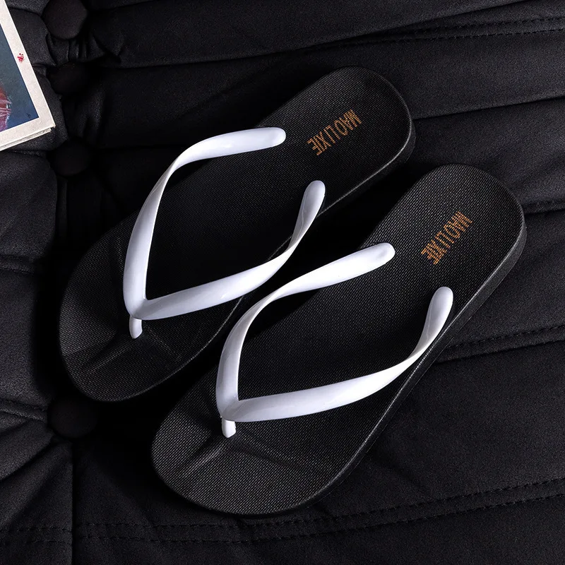 HKAZ-S slippers flip flops summer outdoor flat soled non-slip men women's beach shoes leisure comfortable fashion Couple new