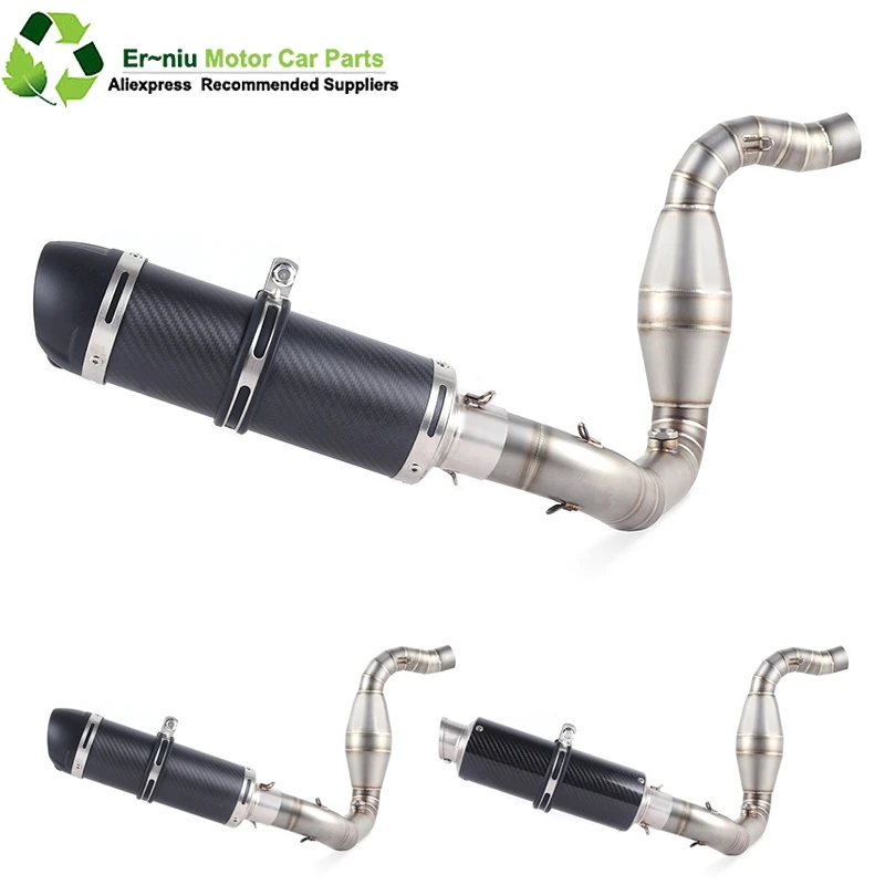 

Full System Motorcycle Exhaust Muffler Escape Slip On For G310R G310GS G 310R G 310GS Middle Contact Pipe Exhaust Muffler