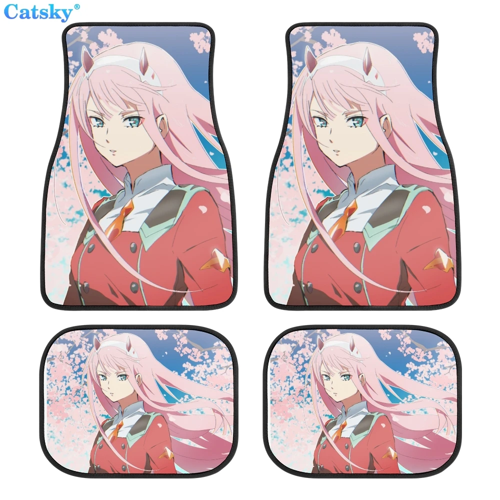 

Двойные автомобильные напольные коврики FRANXX Zero, коврик для автомобиля в стиле хиппи, отличный подарок, аксессуары для автомобиля в стиле ре...