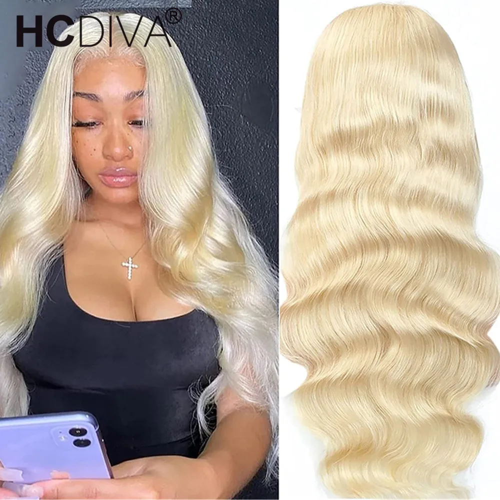 

38inch 13x6 Body Wave Lace Frontal Wig Human Hair 613 Blonde Lace Front Wig For Women Brazilian Remy Human Hair Wigs Pre Plucked