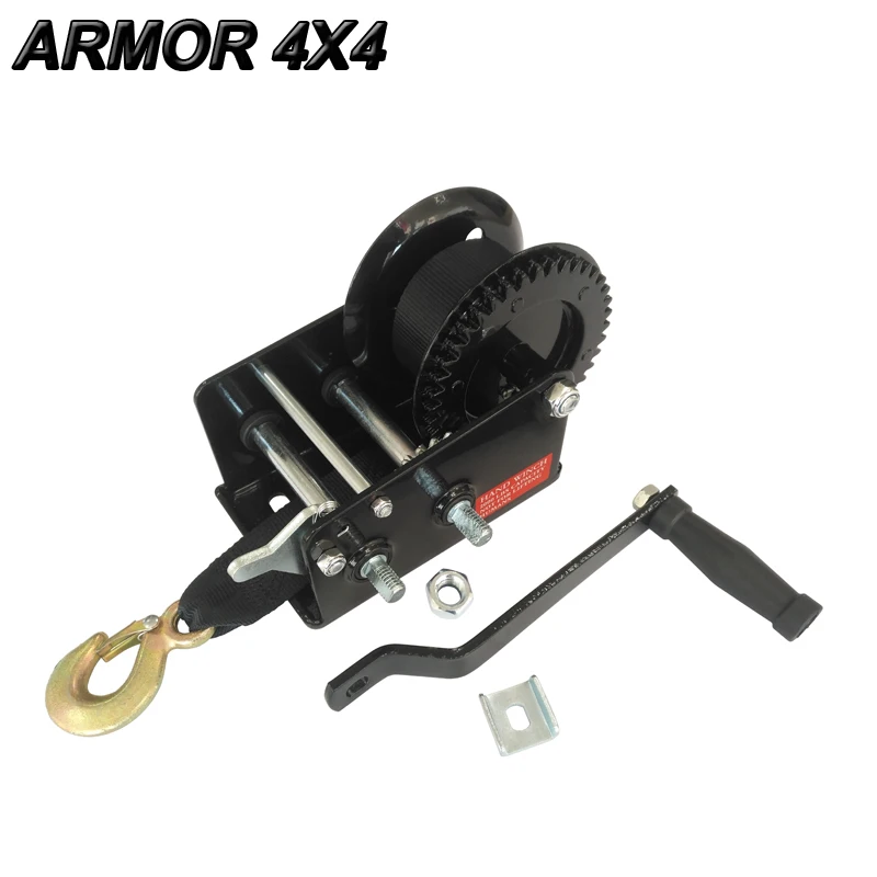 

2000lbs light duty mini manual trailer finishing boat hand winch with strap