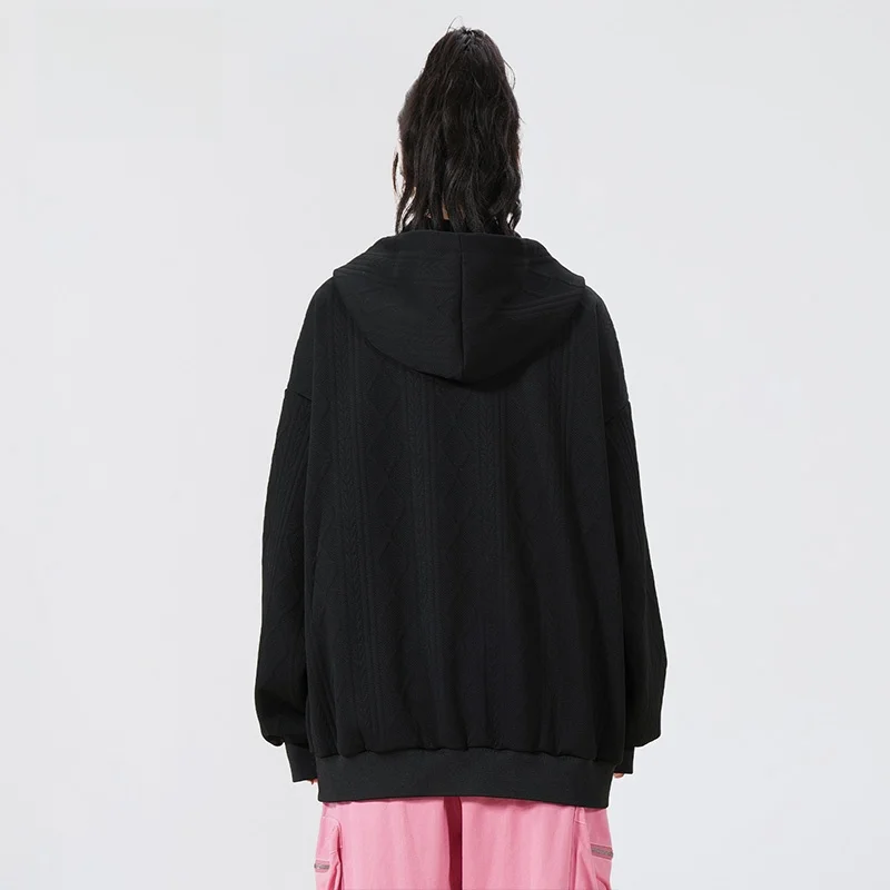 [Lin Yilun Рекомендую] Карандаш Xiaoxin Ретро Текстура бойфренд Sle Кардиган с капюшоном