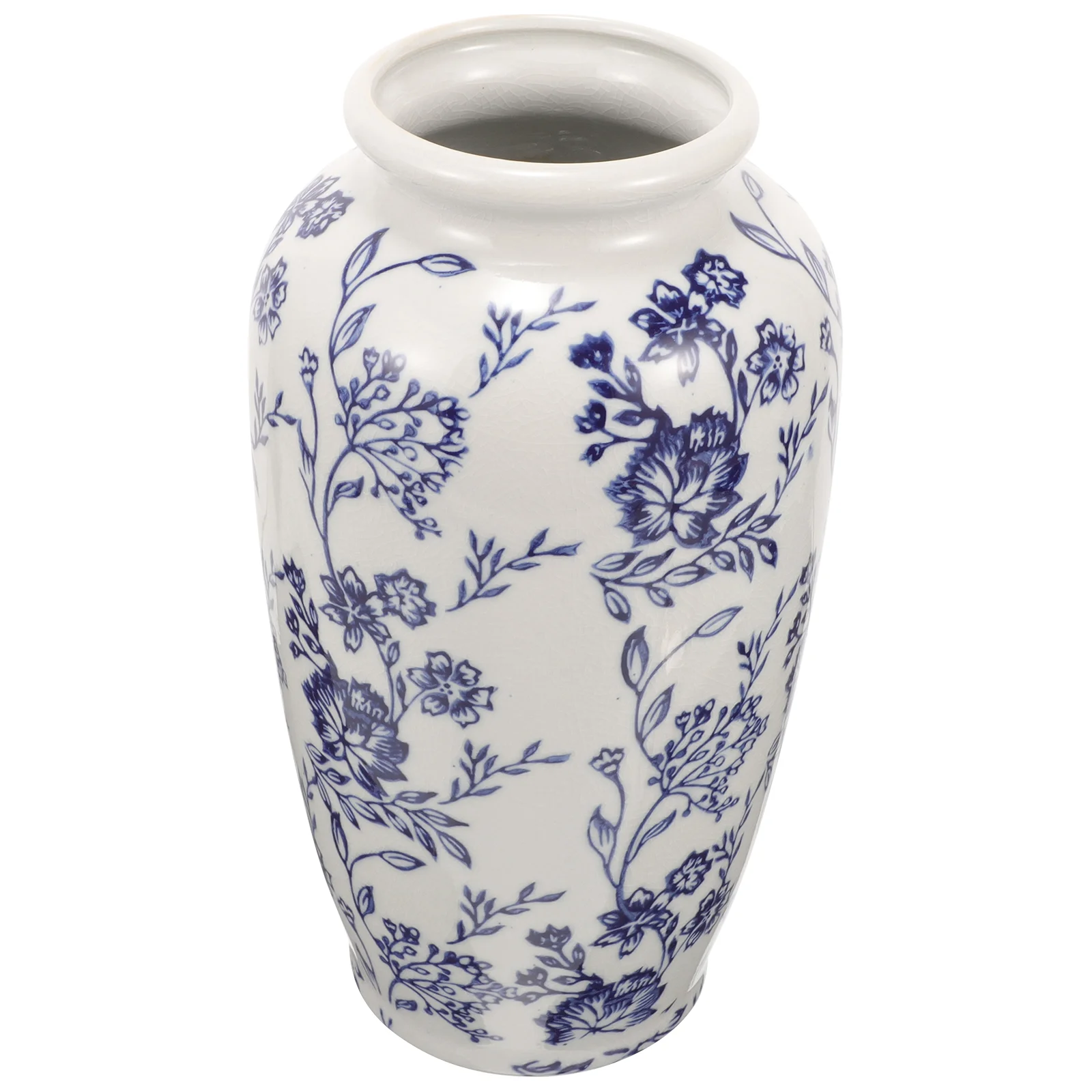 

Blue White Porcelain Vase Flower Pots Simple Ceramic Decorate Retro Ceramics Home Craft
