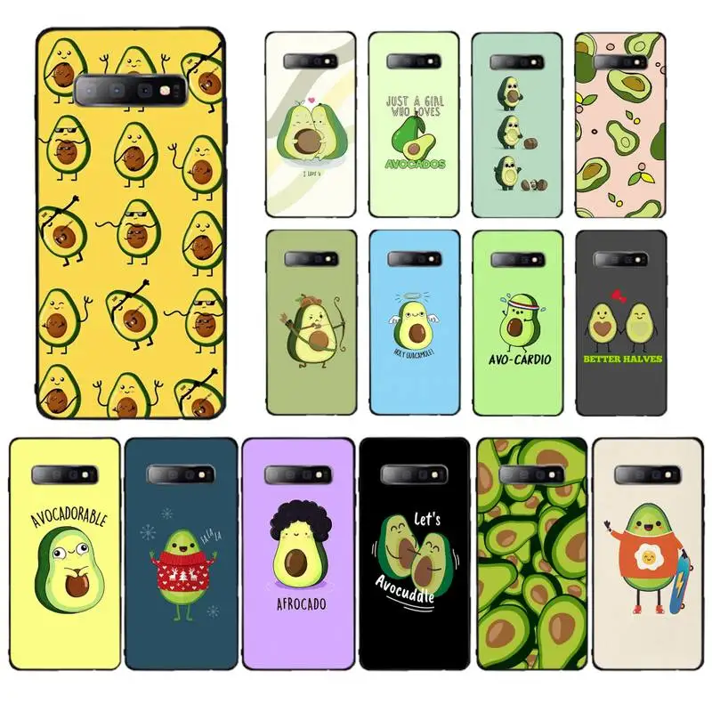 

MaiYaCa Cute Cartoon Fruit Avocado Phone Case for Samsung S10 21 20 9 8 plus lite S20 UlTRA 7edge