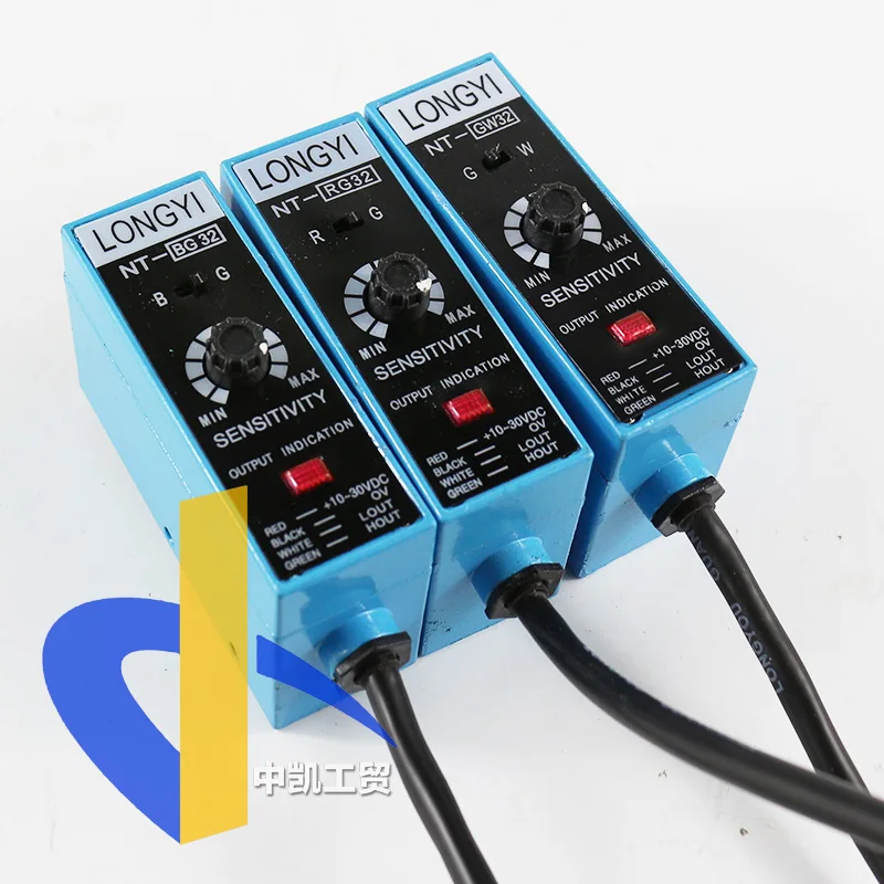 

Photoelectric switch color standard sensor NT-BG32 RG32 GW32LONGYI two-color light mark detection