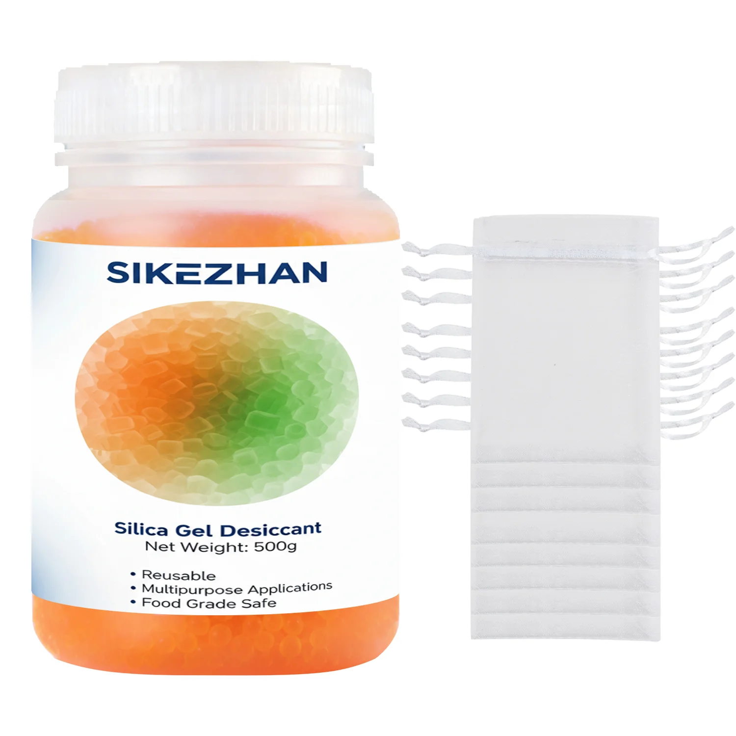 

Многоразовые оранжевые гранулы силикагеля для объективов камер