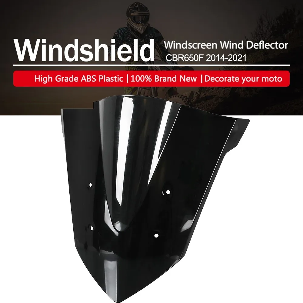 

Windscreen For 2014 2015 2016 2017 2018 Honda CBR650F CBR 650 F Motorcycle Wind Screen Deflectors Windshield CBR650 F