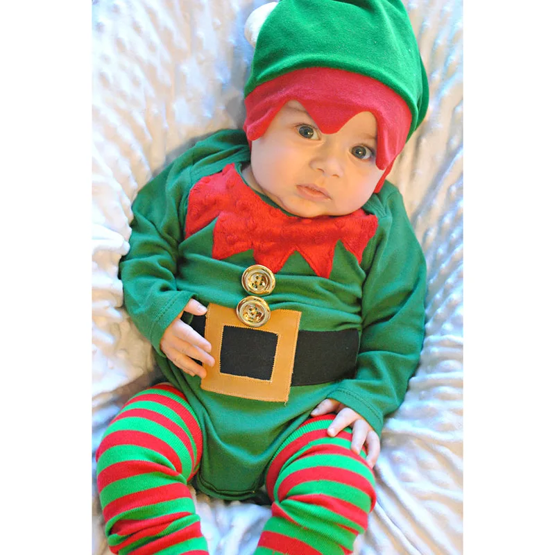 

Рождественская детская одежда, комплекты для мальчиков и девочек, комбинезоны, костюм для младенцев, праздничное боди для новорожденных