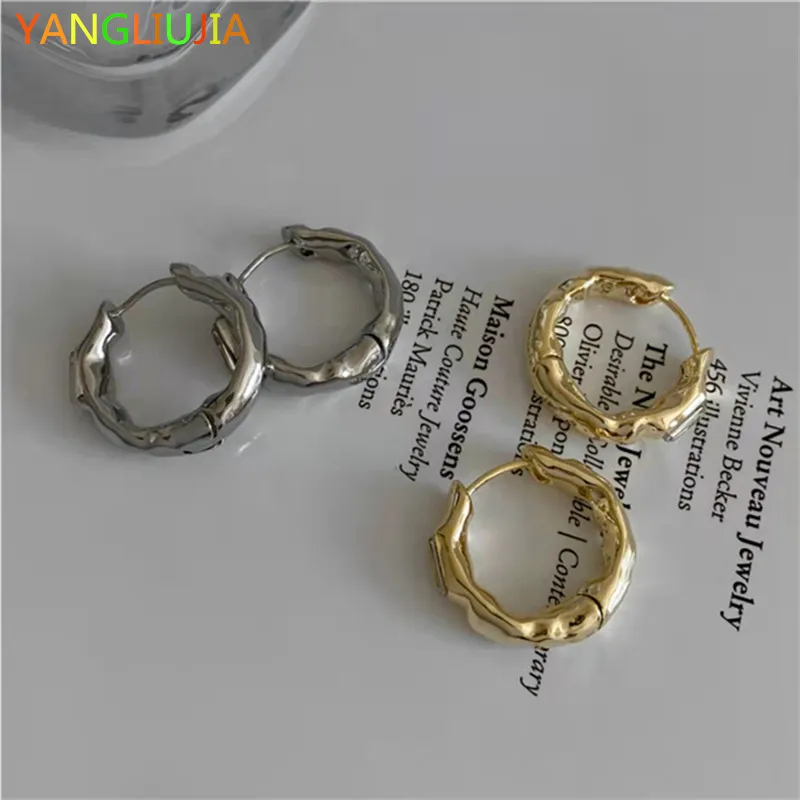 

YANGLIUJIA Metal Circular Ear Ring European American Style Hip-hop Punk Personality Fashion Earrings Ms Girl Travel Accessories