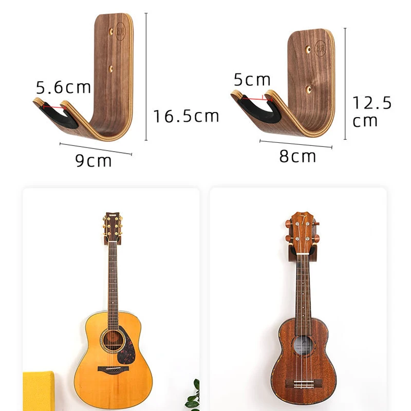 1pcs guitars hook wall hangers ukulele guitar holder wall mount stand electronic musical instruments parts and accessories free global shipping
