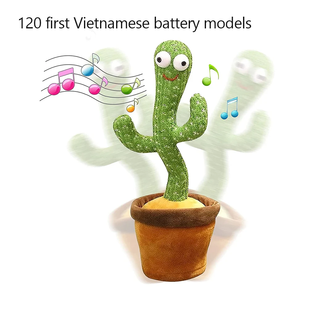 

Funny Dancing Cactus Plush Toy Repeat Electron Singing Twisting Music Electronic Shake Dancing Record Gift For Kids Toys