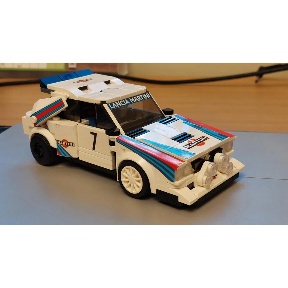 Гараж 419 шт. MOC Champio Lancia Delta S4 строительные блоки сборка модели игрушечный кирпич детские подарки на день рождения с наклейками (art.: 3920d29fdb9bc) - 3920d29fdb9bc