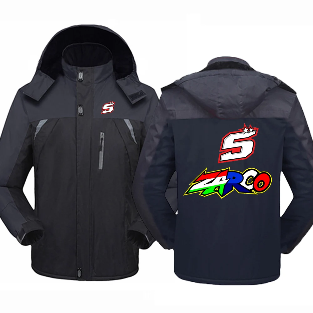 

2022 Johann Men's ZARCO No. 5 Winter Fashion Print Thick Warmer Hoodies Coats Cotton Padded Windbreaker Jackets Tops
