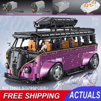 technical rc famous expert city bus assembly model bluding blocks camper vehicle moc bricks toys construction kit for adults
