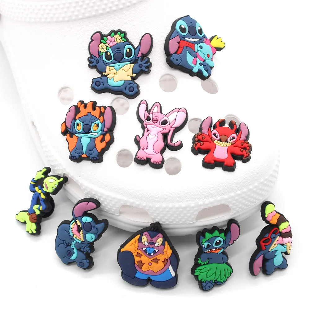 

1pc Cute Cartoon Alien Monster Shoe Charms JIBZ Cool Shoe Decoration Croc Fit For Garden Sandals Buckle Kids Gifts