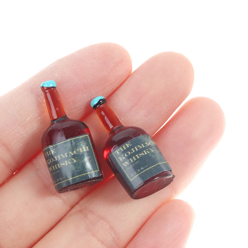 

5pcs 1/12 Dollhouse Miniature Simulation Wine Bottle Model Kitchen Decor Toys