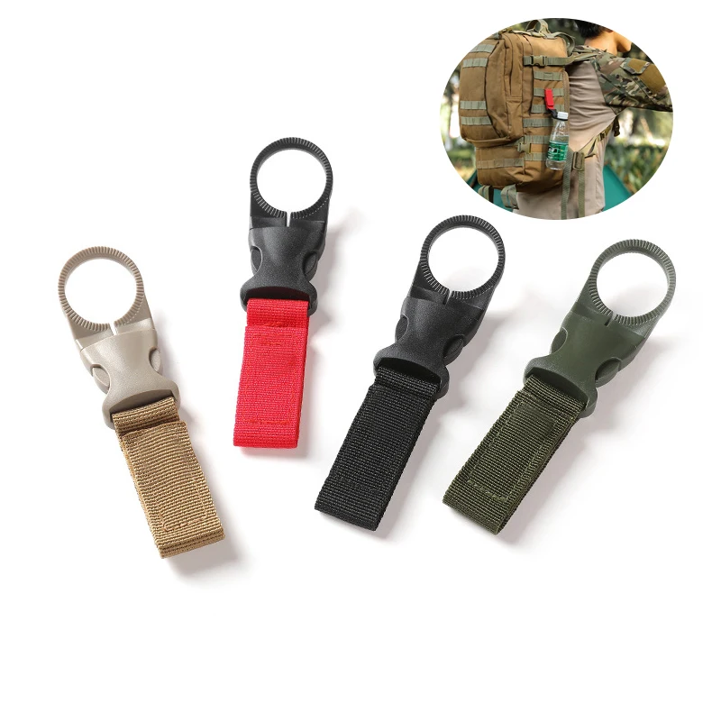 

1 шт. уличный держатель для бутылки, зажим, нейлоновая Пряжка, крючок для кемпинга, зажим для бутылки с водой, карабин для повседневного испол...