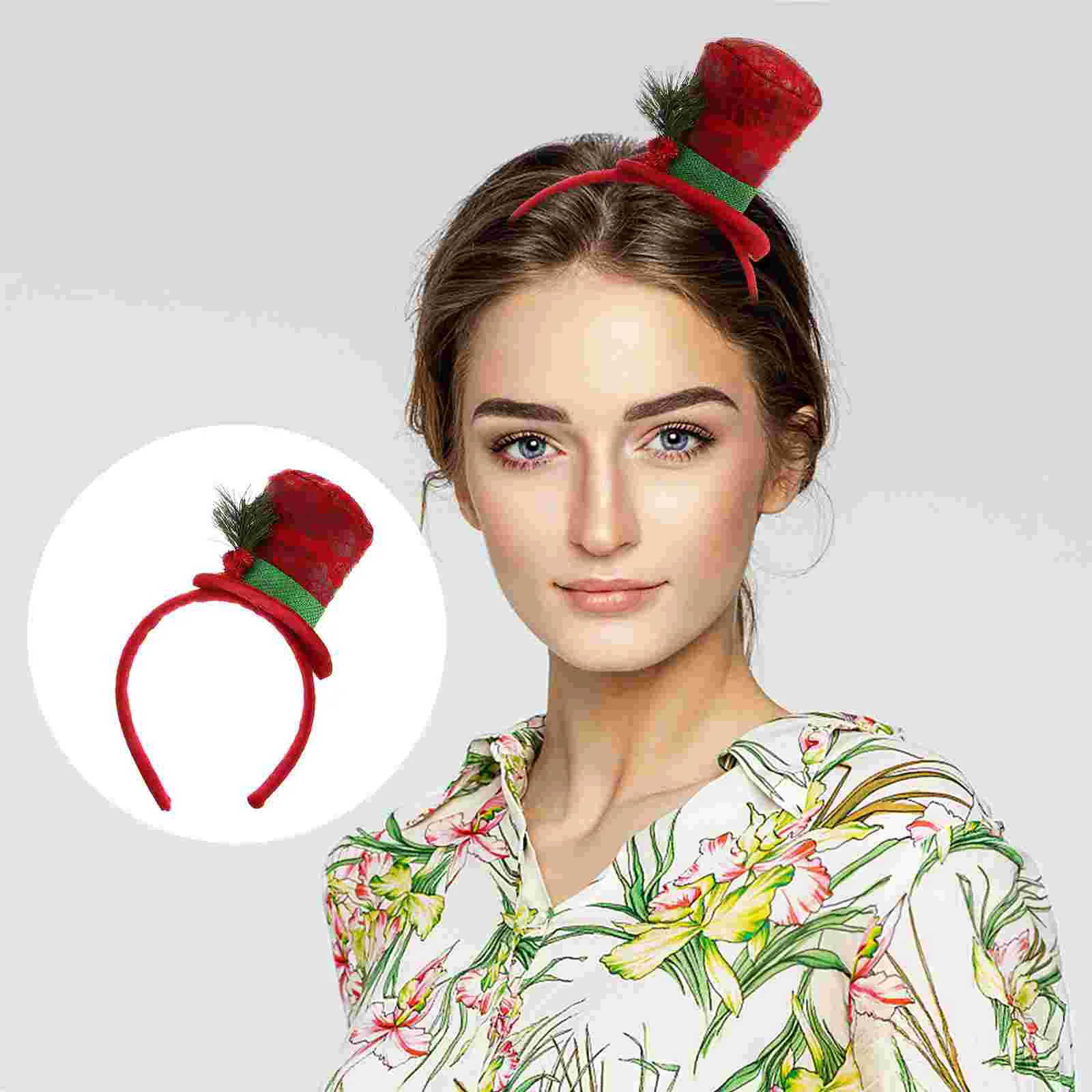 

Christmas Headband Hathair Headbands Accessories Adults Santa Hats Elfheadwearhoop Tree Adult Girls Girl Light Women Hairband