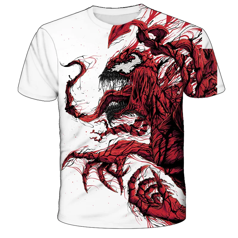 

4-14 Years Kids Boys Venom Short Sleeve 3D T-shirts Tops Clothes Baby Boys Print Tees Children Clothing Kids Cartoon Outfit