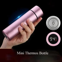mini intelligent stainless steel bottle tumbler thermal insulation cups vaccum flask digital thermos drinking water mug for lady