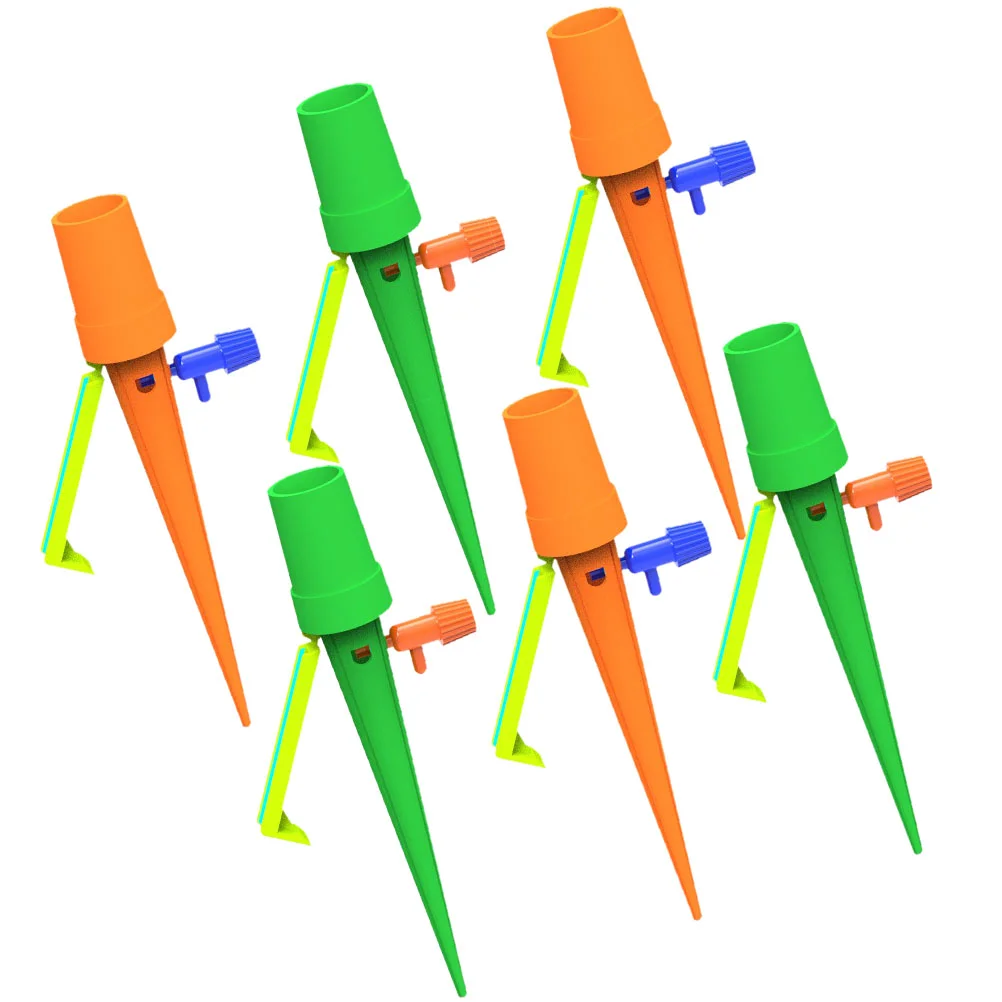 

1 Set of 6PCS Slow Release Water Device Potted Plants Watering Tool with Switch