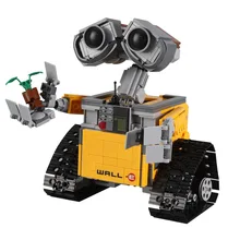 Disney Walle Movie WALL.E Eva Robot MOC DIY Model Building Blocks Bricks Sets Classic Dolls Kids Toys For Children Gift