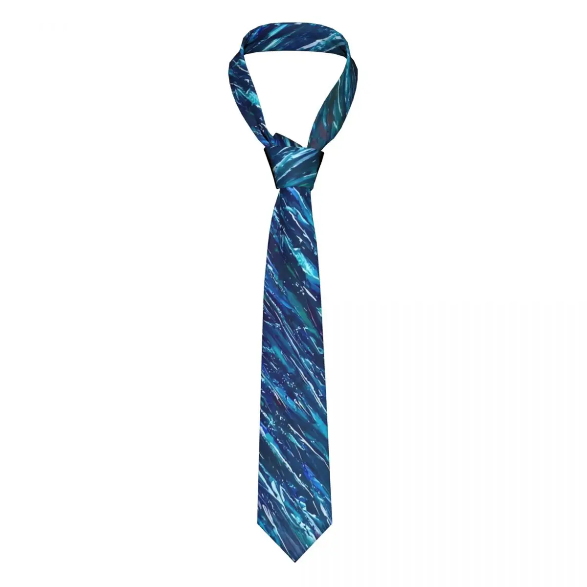 

Ocean Shallow Water Tie Abstract Print Wedding 8CM Neck Ties Man Accessories Blouse Design Cravat