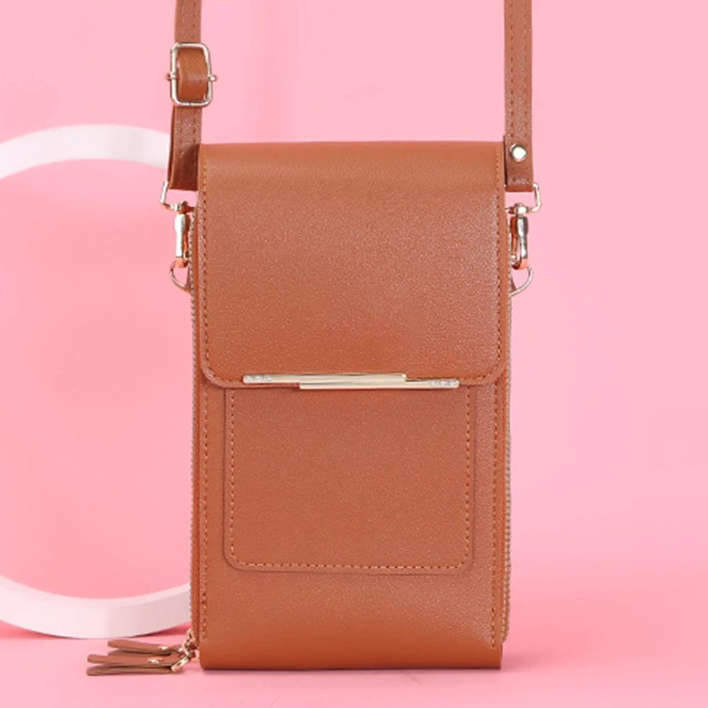 2022 New Touch Screen Phone Bag Female Korean Style Shoulder Bag Multi-functional Zipper Wallet Messenger Bag Women Wallet