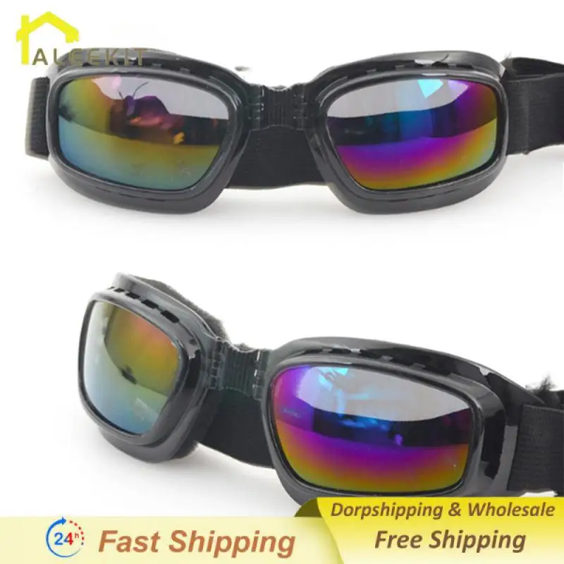 

Windproof Mirror Dustproof Car Accessories Folding Goggles Splash Proof Goggles Windproof Color Film Welding Mirror