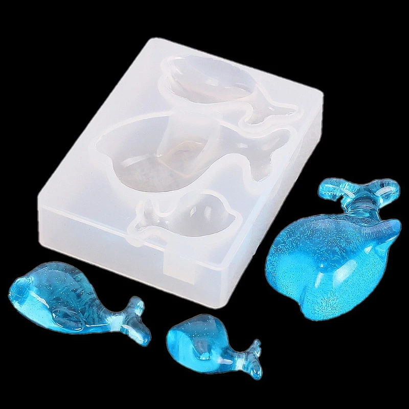 

DIY Crystal Epoxy Resin Mold Ocean Series Cute Dolphin Creative Mirror Crafts Jewellry Making Tools Silicone Mould