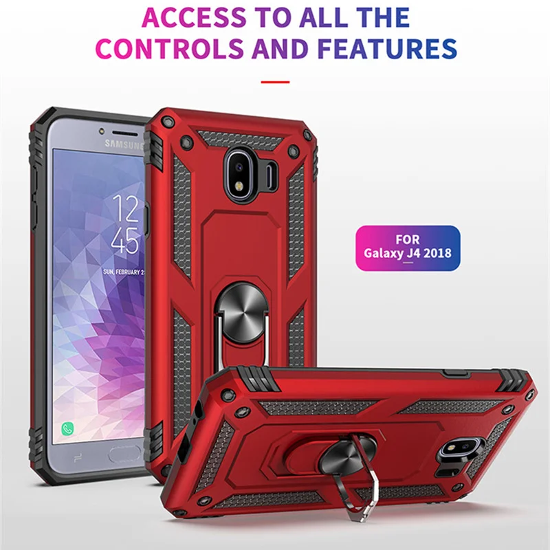 

For Samsung Galaxy J4 2018 J4 Plus J400F/DS SM-J415F J415FN Silicone Bumper Cover Samsung J4 2018 Luxury Armor Shockproof Case