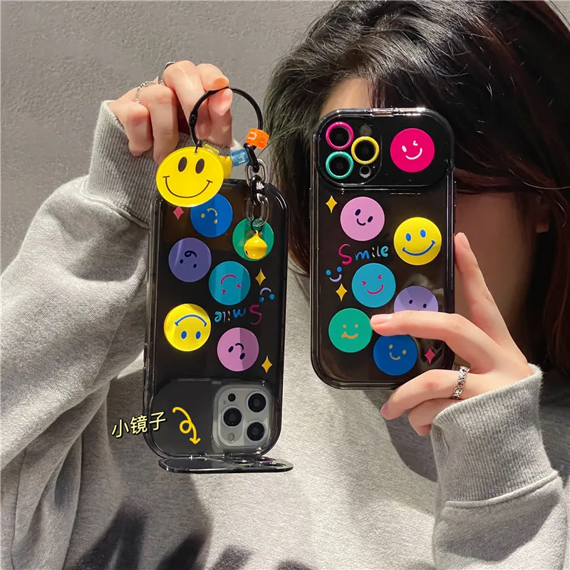 

Creative Mirror Colorful Smiley Face Apple 11/12 for iPhone 14PLUS/13PROMAX Case XR Cover
