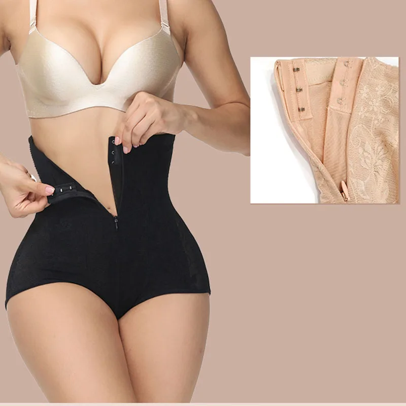 GUUDIA трусики с крючком на молнии для контроля живота сетчатые высокой талией