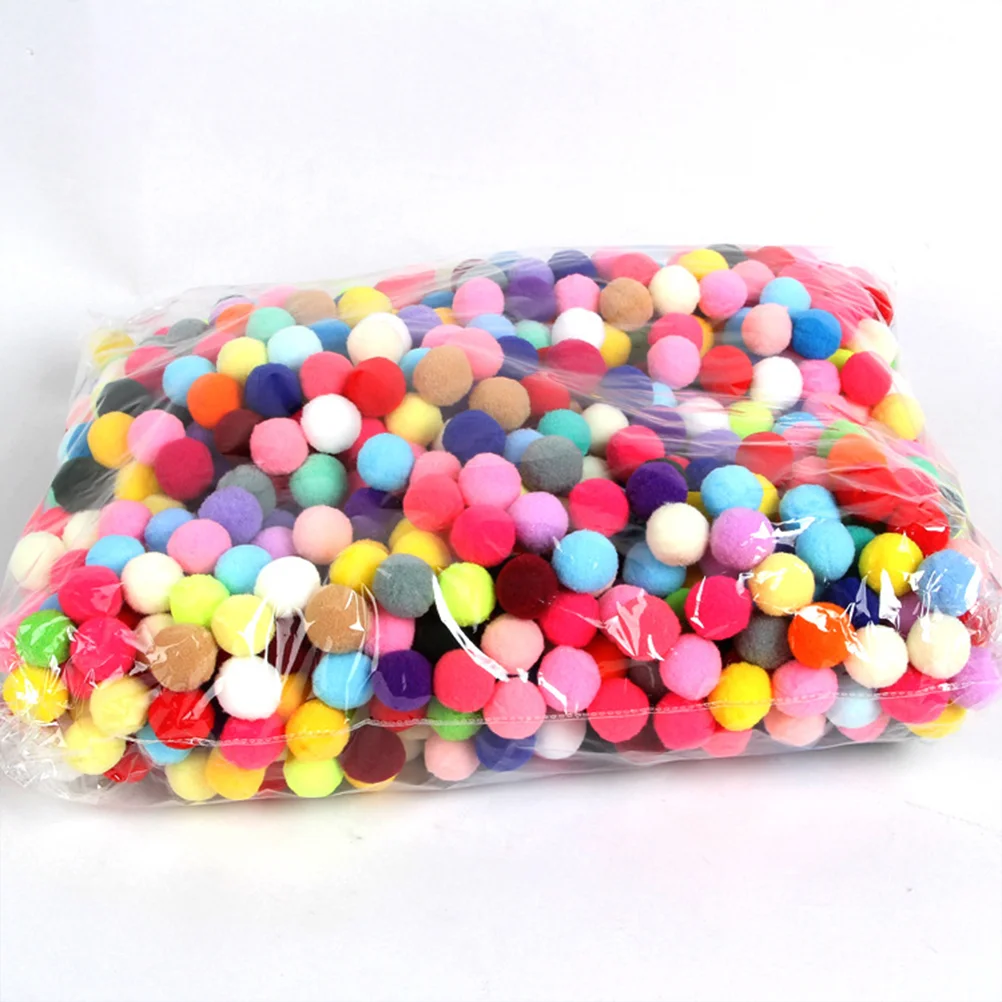 

Plush Ball Accessories Polyester DIY Material Colorful Costume Clothes for Kids