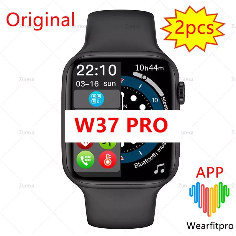 

Мужские Водонепроницаемые Смарт-часы Iwo W37 Pro, 2 шт.