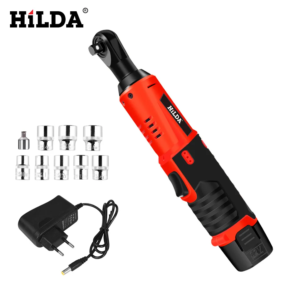 

Mini 45NM Cordless Electric Wrench 12V 3/8 Ratchet Wrench Set Angle Drill Screwdriver To Removal Screw Nut Car Repair Tool