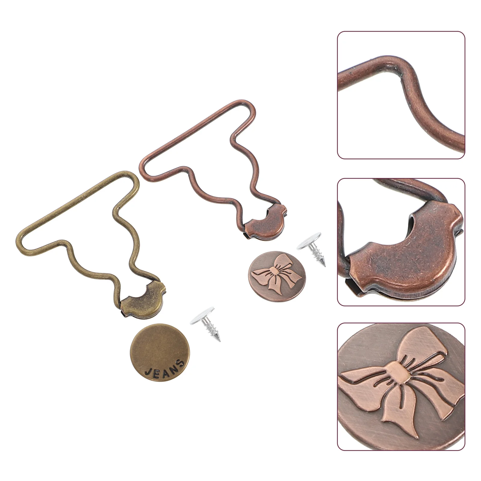 

20 Sets Suspender Sliding Buckle Gourd Buckle Retro Clothes Overall Metal Buckles Button Extenders Jeans Backpack Sling
