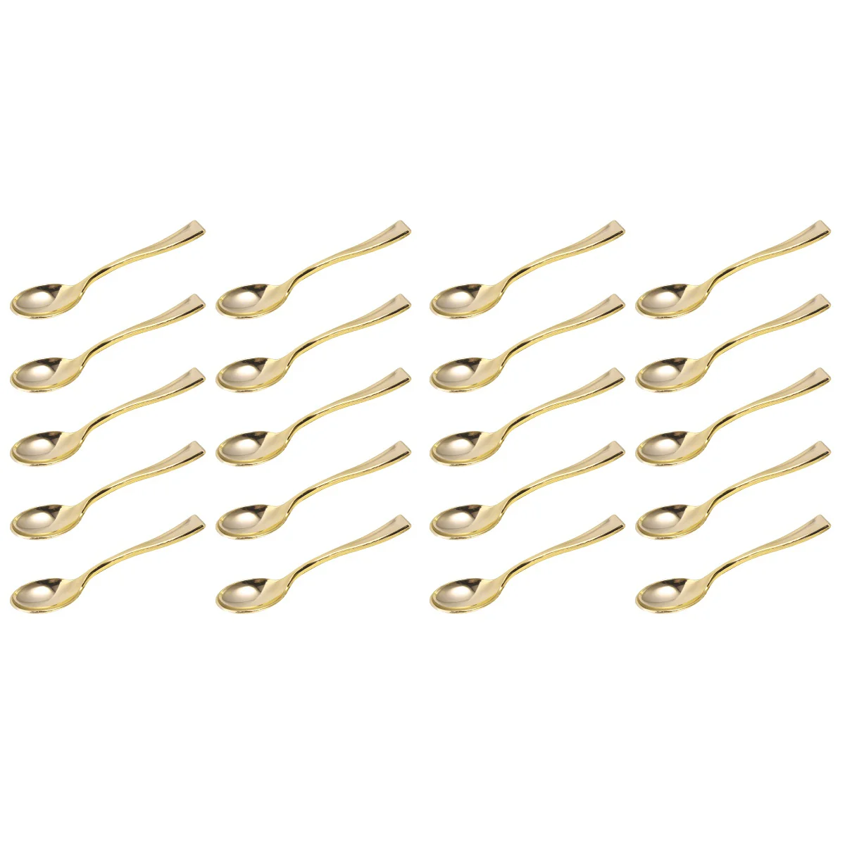 

160 Mini Spoons Cake Spoons Dessert Spoons Ice-cream Spoons for Home Shop Party Golden