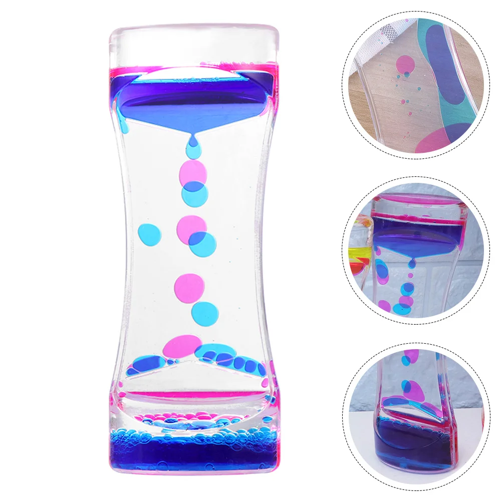 

Timer Hourglass Liquid Toys Motion Sensory Bubbler Fidget Autism Sand Timers Calm Novelty Activity Relaxing Color Two Ornament