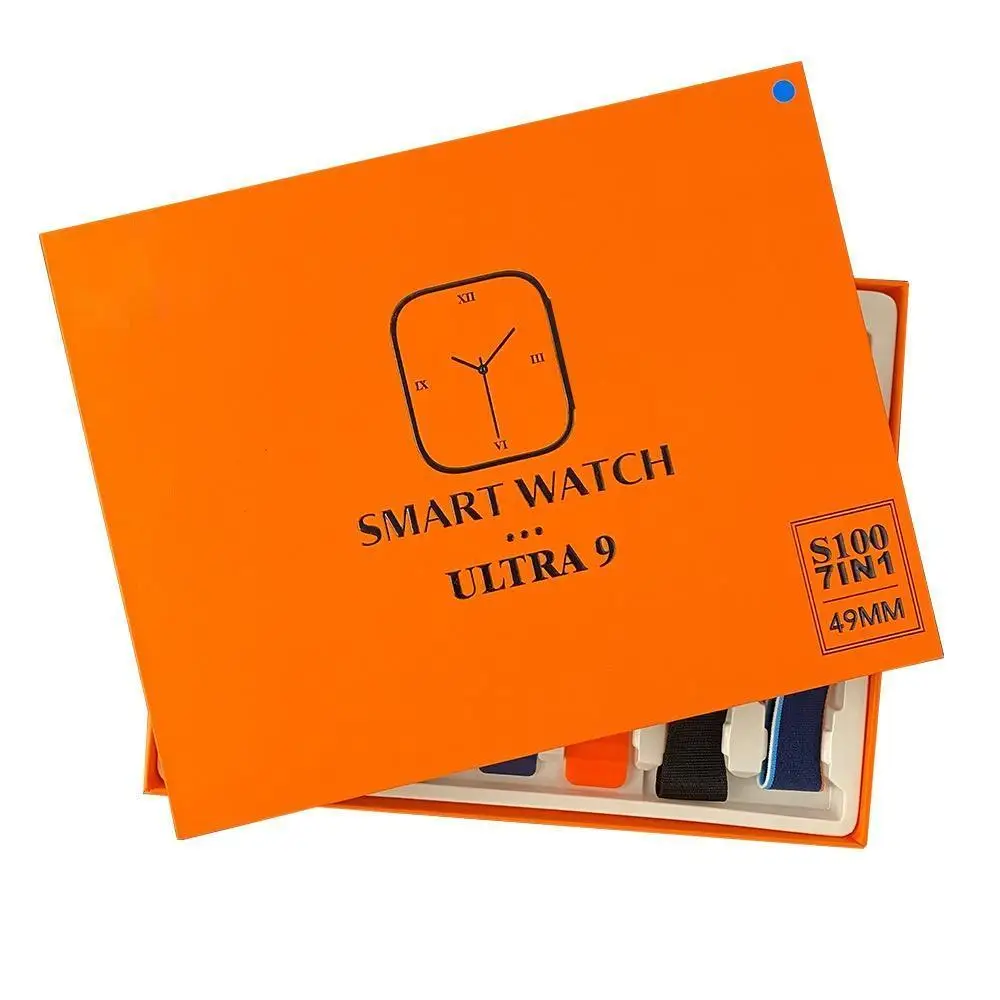 

Смарт-часы серии 9 AMOLED экран BT вызов Фитнес 7 в 1 S100 ультра Смарт-часы для мужчин