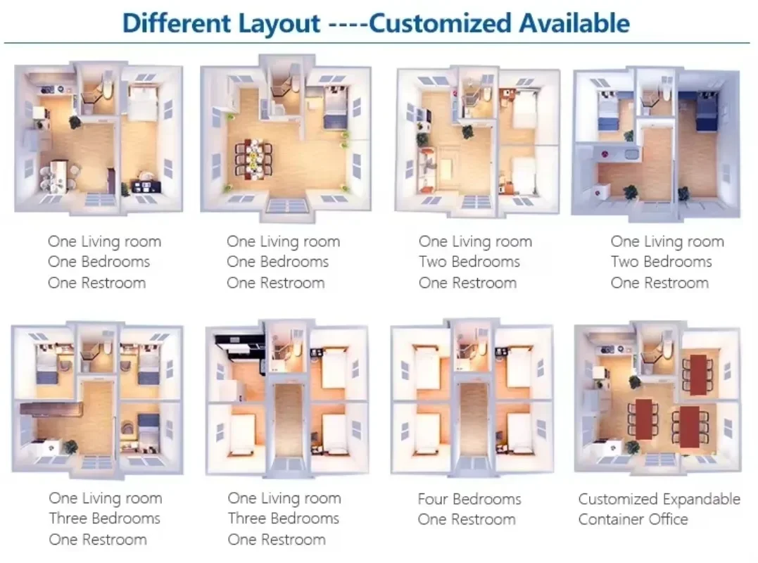 YG 3-в-1 Съемный контейнерный дом Эффективная сэндвич-панель Стальной фермерский