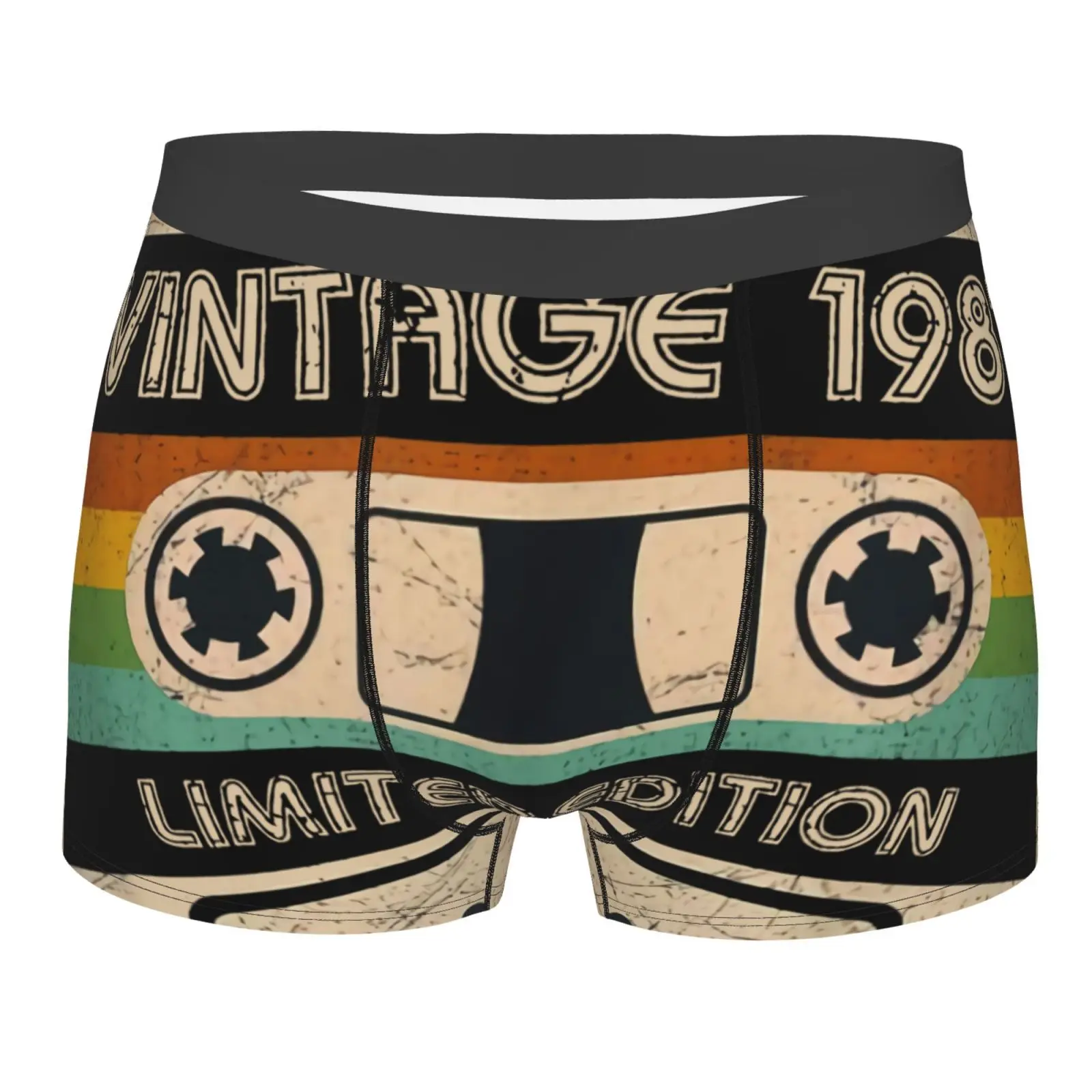 

40 лет 1981 сделано в 1322 Боксеры Трусы Нижнее белье забавные Сексуальные мужские Длинные мужские трусы для мужчин нижнее белье для мужчин