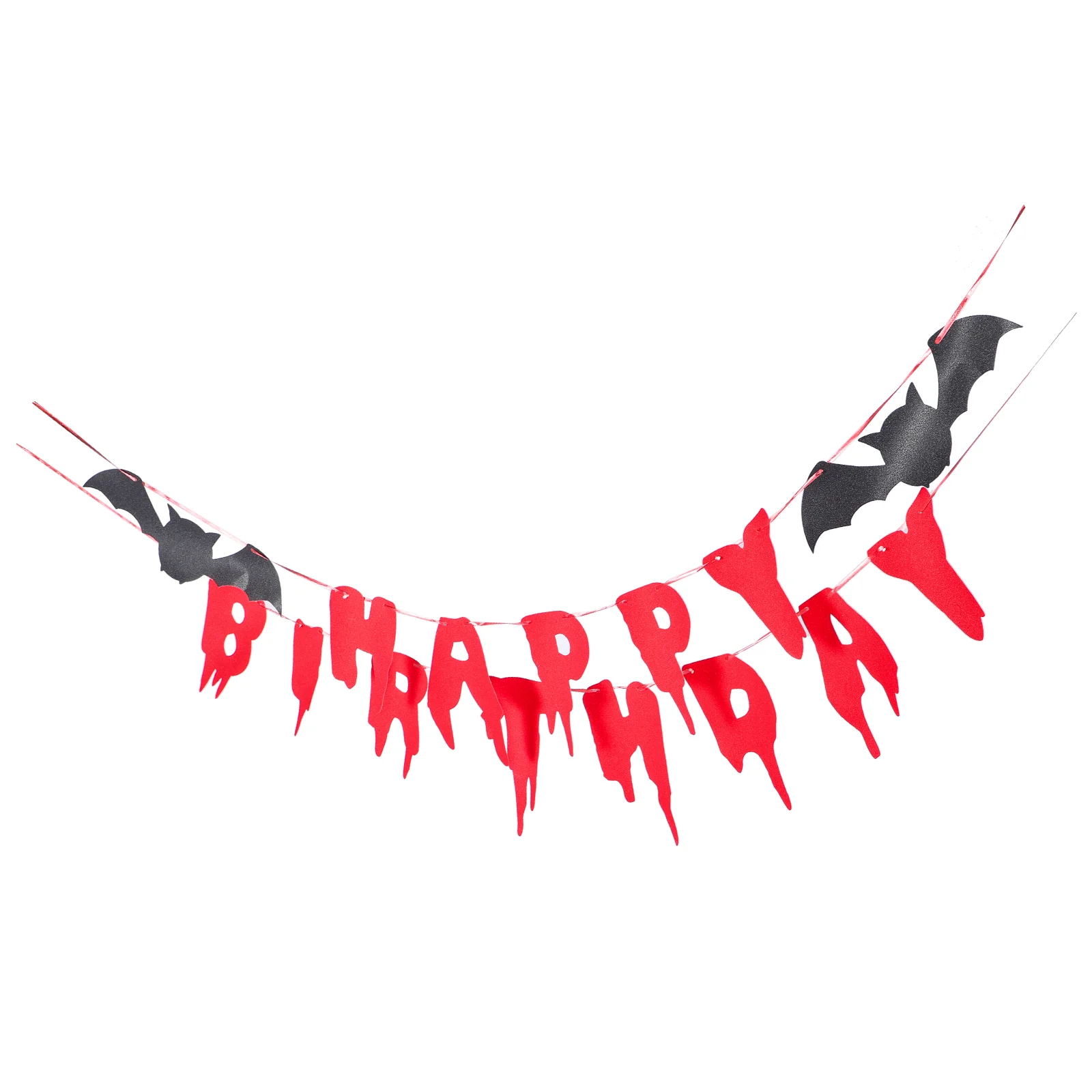 

Birthday Party Banner Halloween Decor Decorate Decorations Paper Supplies Happy