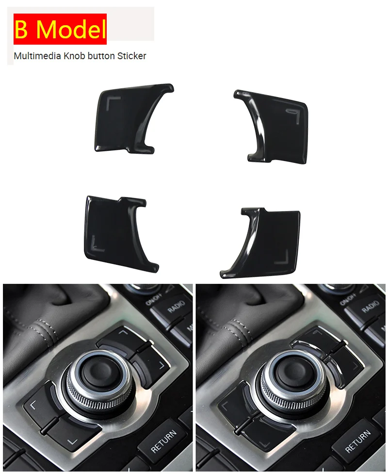 

Стайлинг автомобиля для Audi q7 4L 2006-2015 центральное управление крышка переключения передач Кнопка громкости наклейки панель автомобильные аксессуары