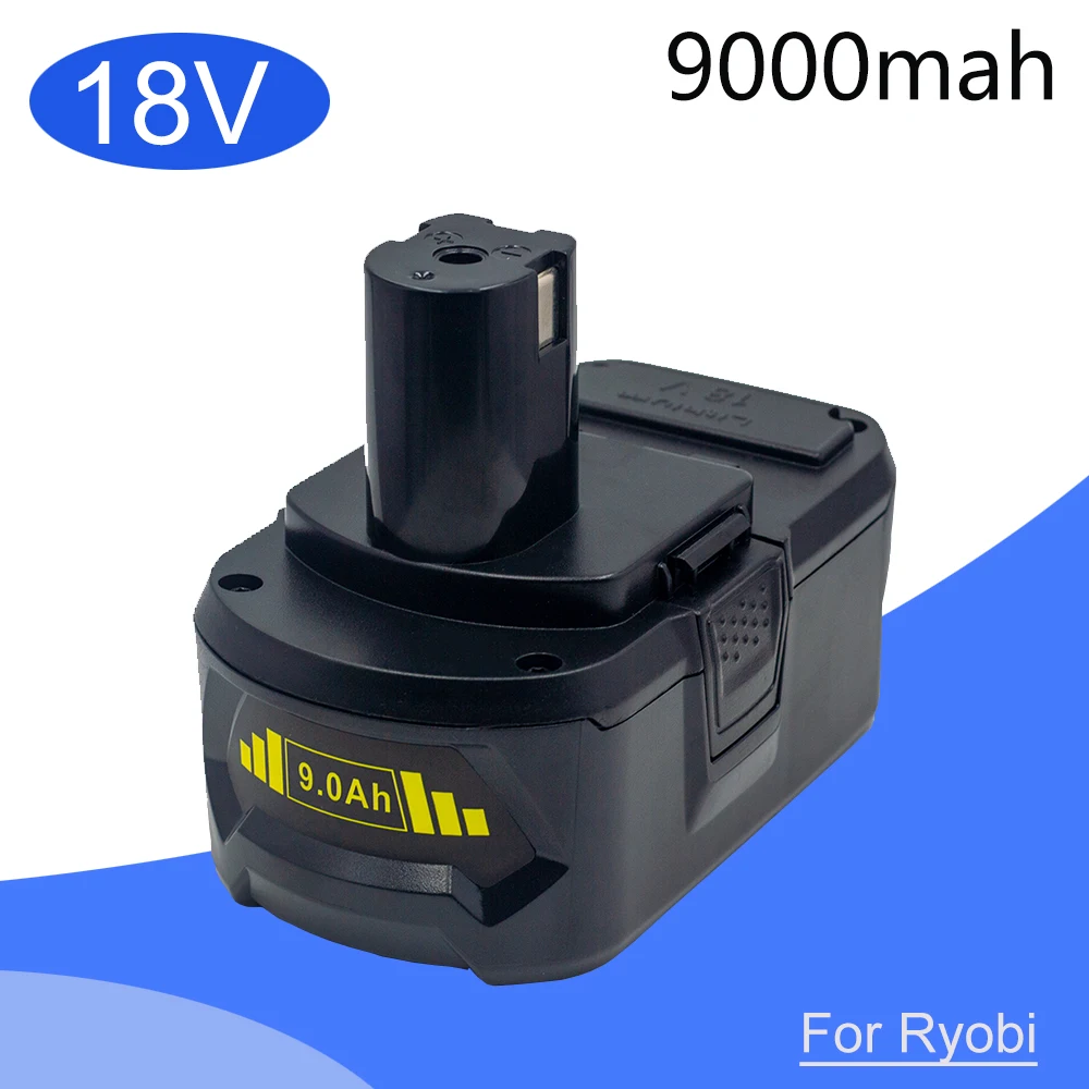 Литий-ионная аккумуляторная батарея 18 В 9,0 мАч для беспроводного электроинструмента Ryobi 18 в BPL1820 P108 P109 P106 P105 P104 P103 RB18L50