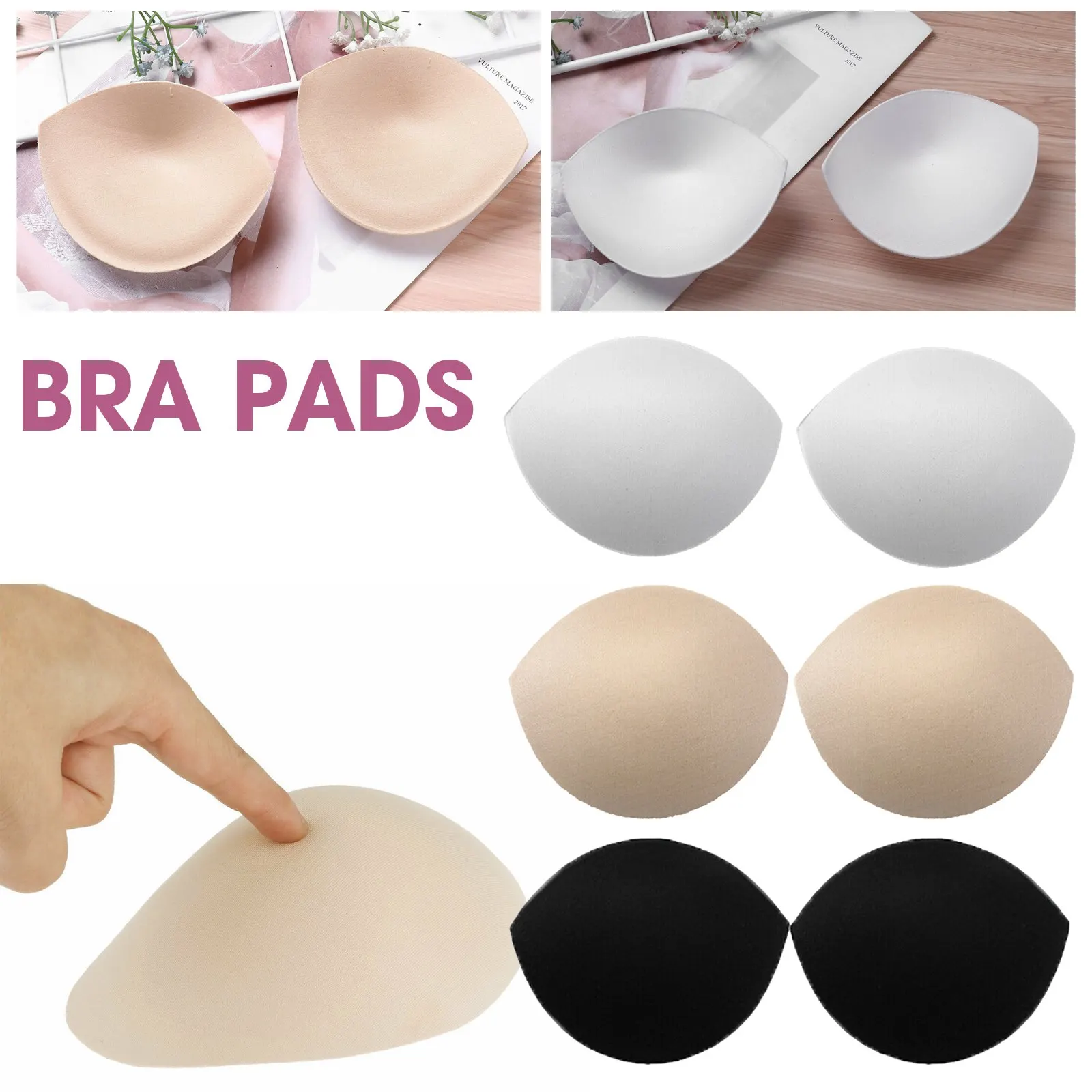 1 пара/6 пар мягкие подкладки для бюстгальтера |