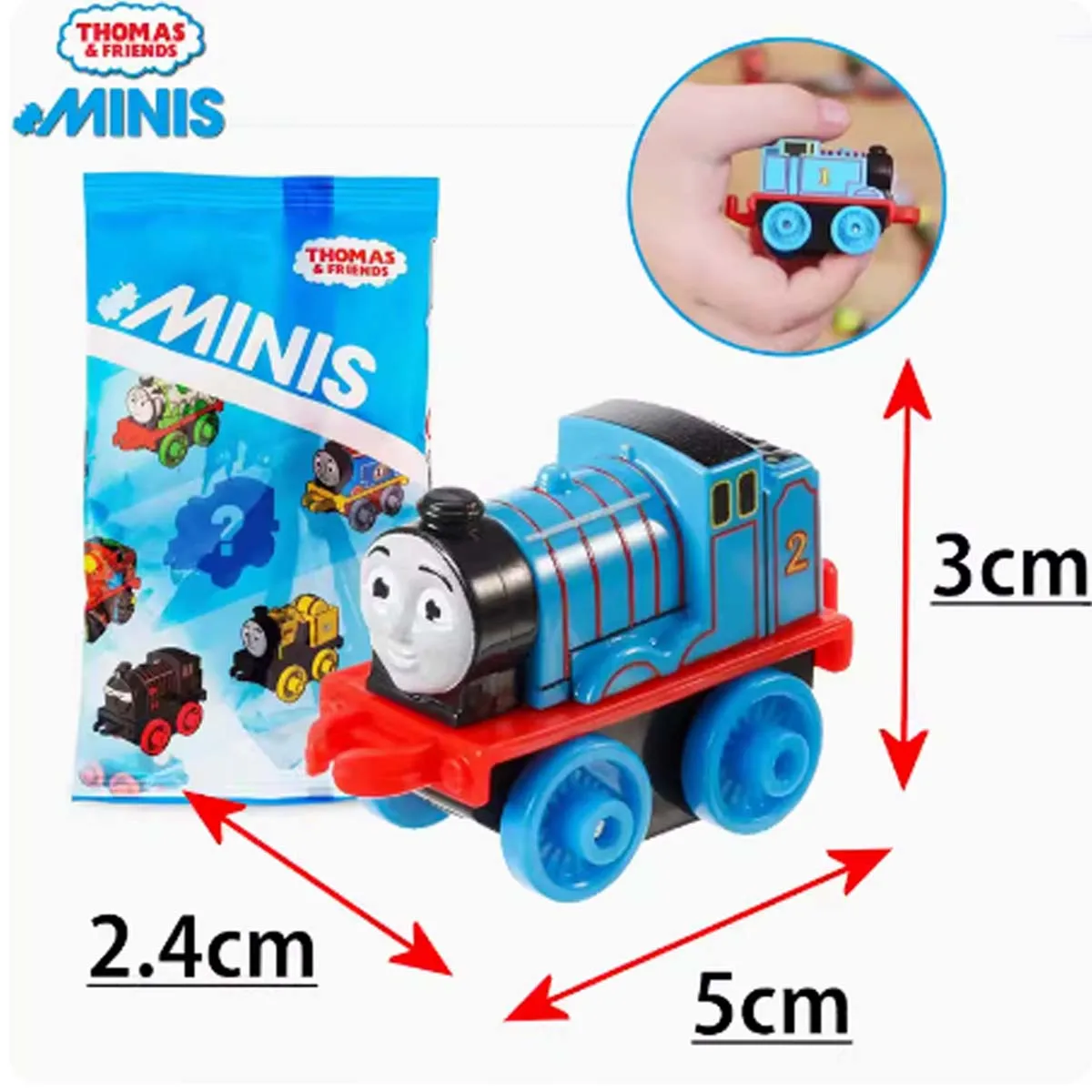 Zestaw pociągów Mini Thomas &amp Friends Odlewany plastikowy model samochodu kolejowego dla dzieci w wieku 14 lat Nie wymaga bat...