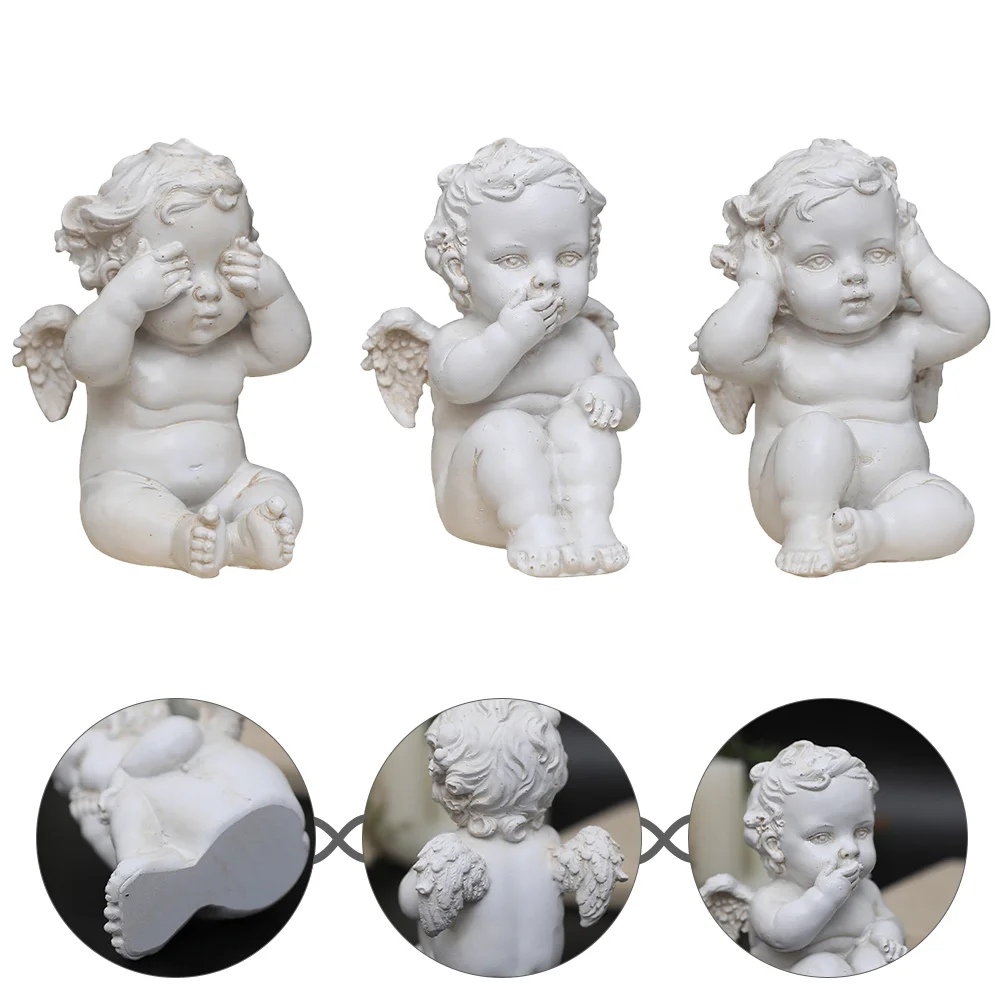 

Little Angel Ornament Figurine Cupid Angels Sculpture Decor Figurines Cherubs Craft